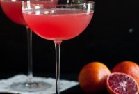 Blood Orange Vesper Martini Cocktail Recipe