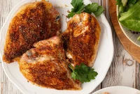 Crispy Oven-Roasted Split Chicken Breasts