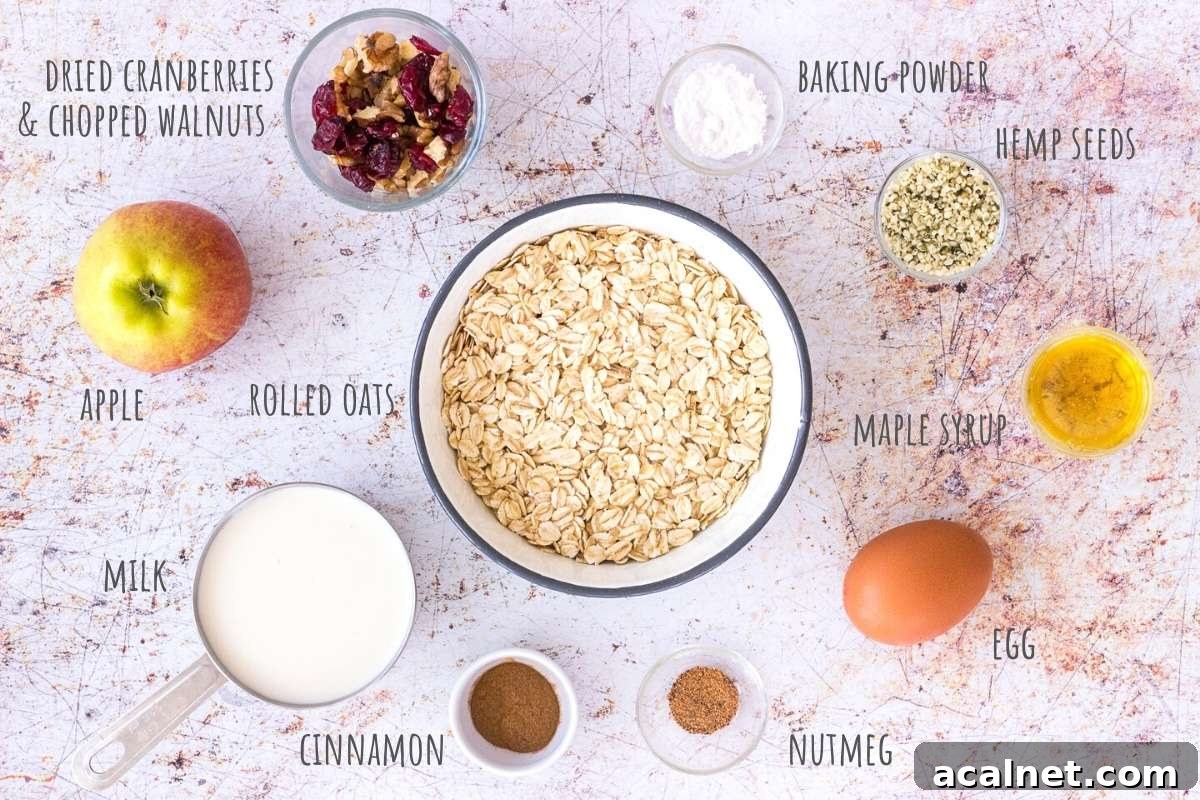 Apple Oatmeal Pancakes ingredients