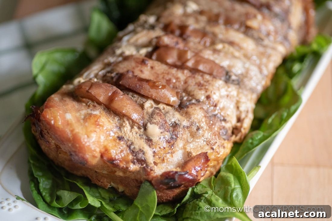 Honey Apple Pork Roast in Crockpot