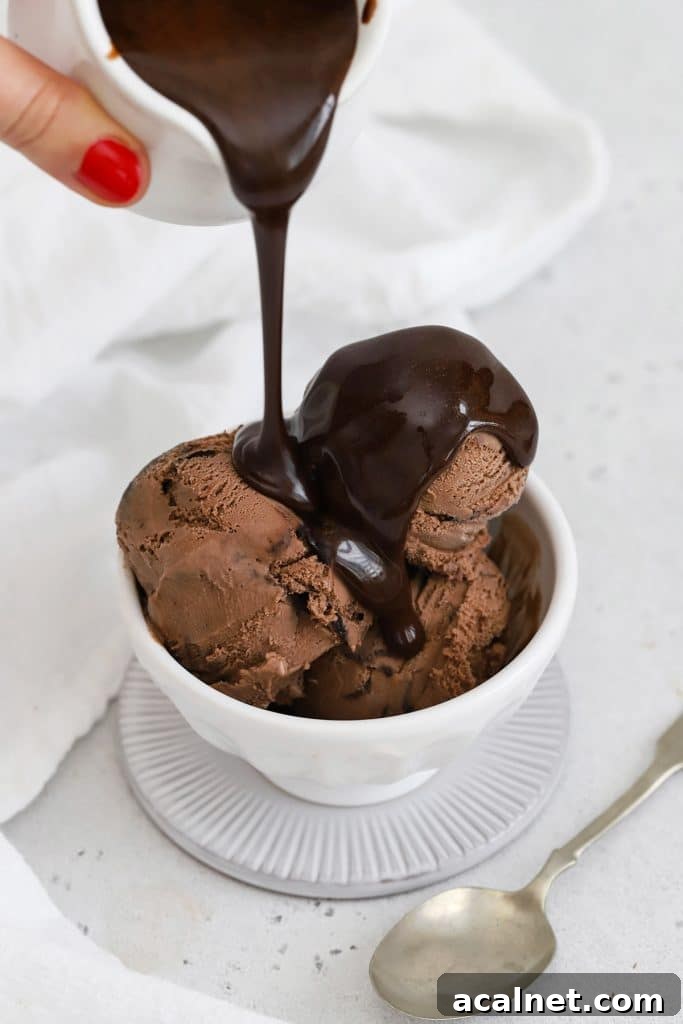 Lemon Ice Cream Swirled with Tangy Lemon Curd 11 Drizzling homemade chocolate syrup over chocolate ice cream
