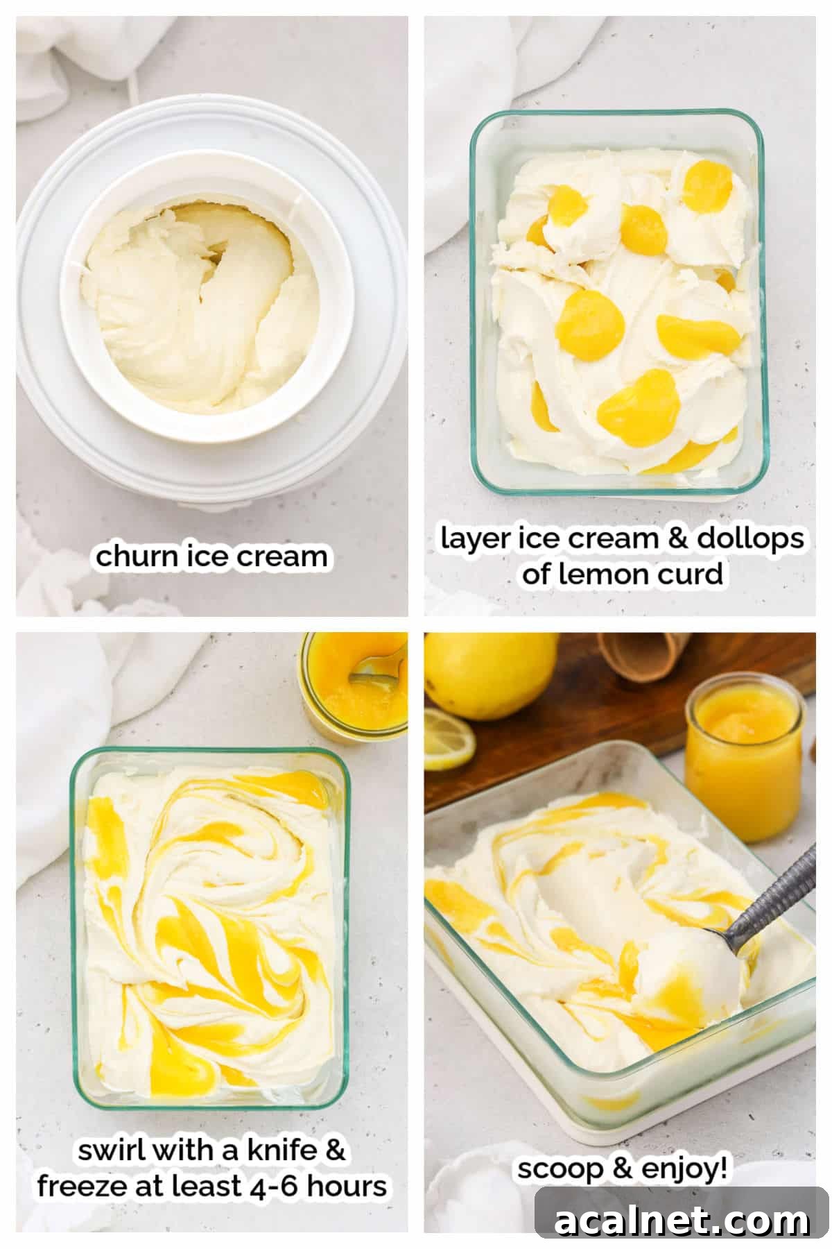 Lemon Ice Cream Swirled with Tangy Lemon Curd 7 making lemon curd ice cream step by step