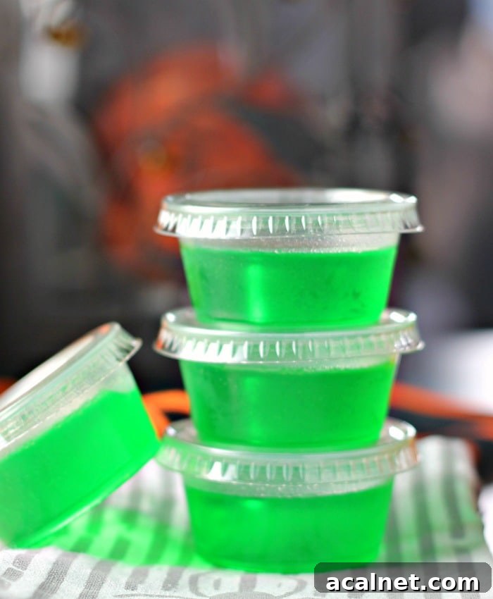 Luscious Lime Cake Vodka Jello Shots