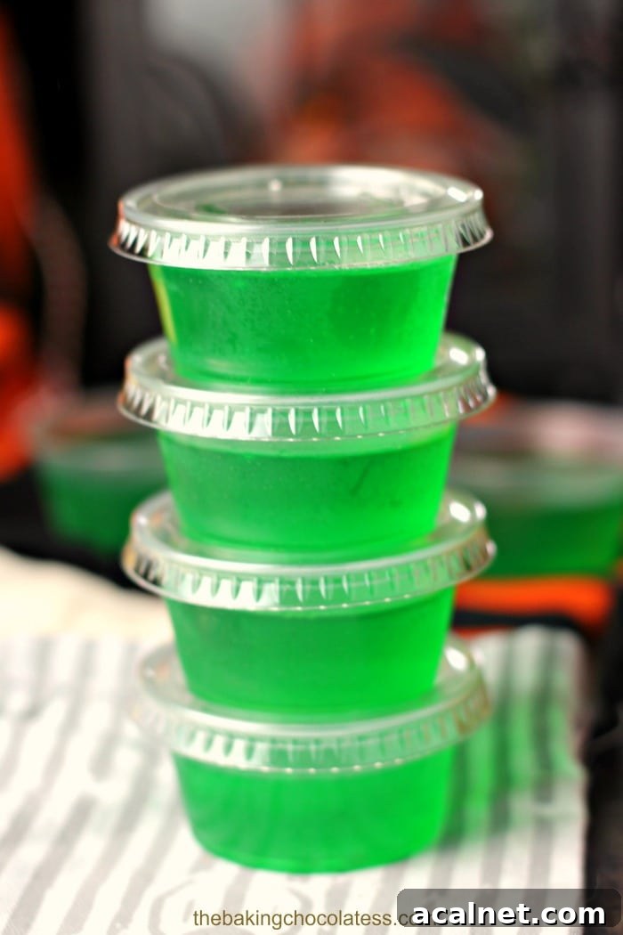 Luscious Lime Cake Vodka Jello Shots
