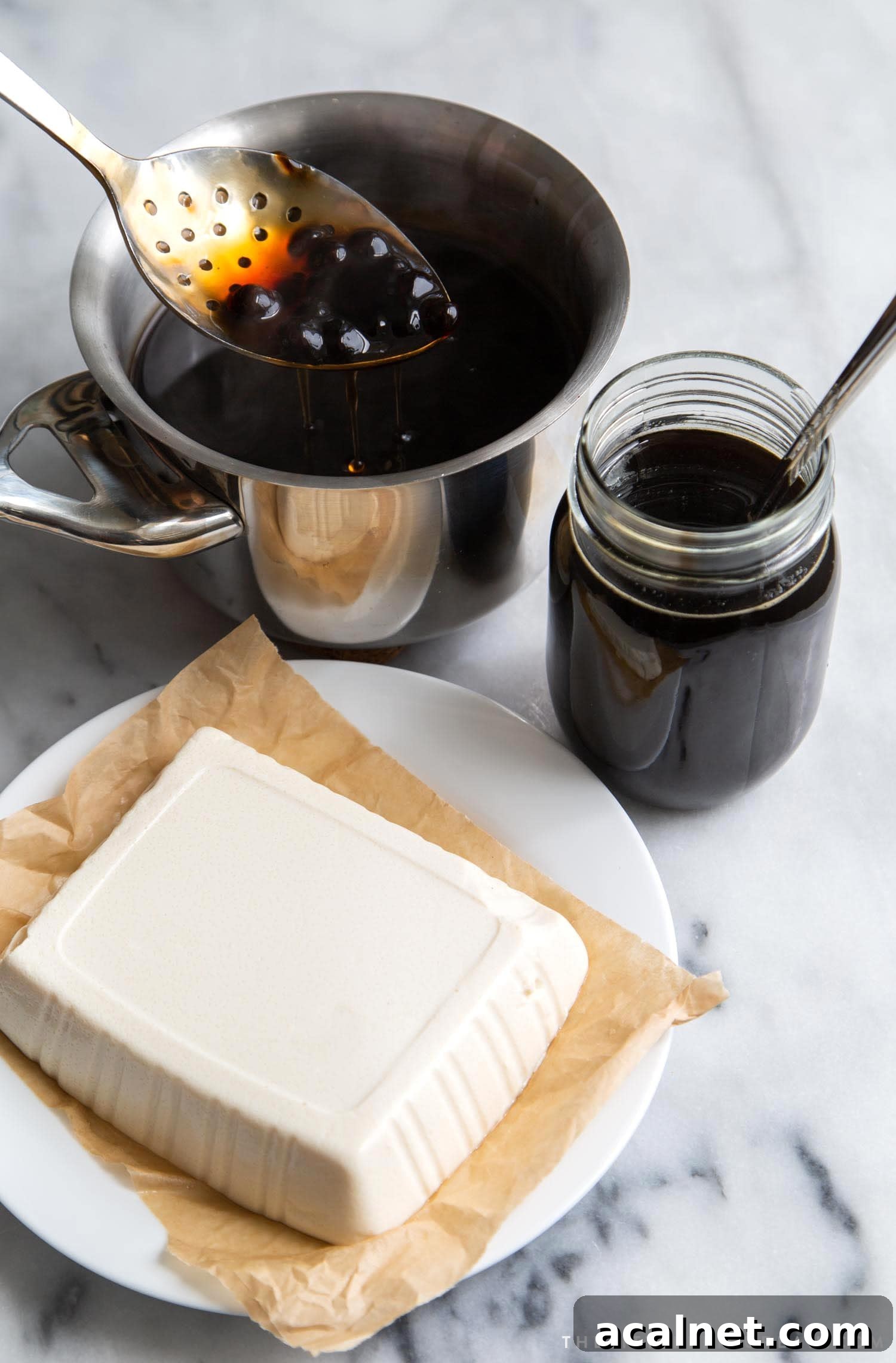 Taho: Classic Filipino Sweet Tofu Dessert 5 Taho Ingredients: silken tofu, arnibal, and tapioca balls