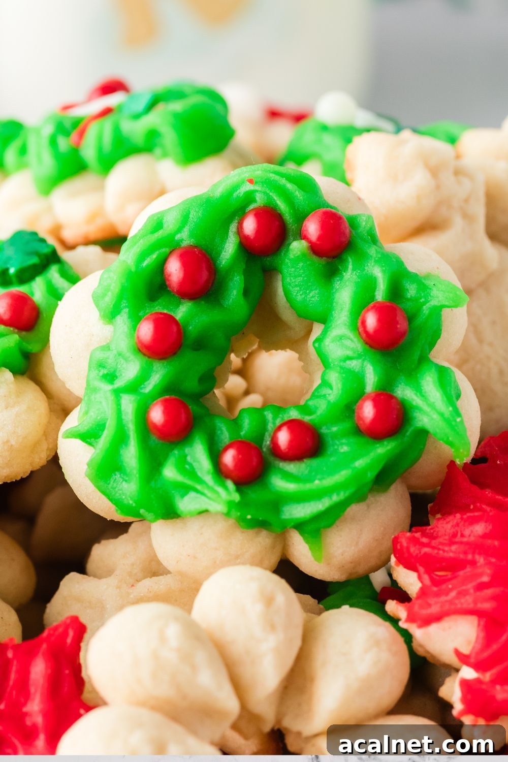Classic Christmas Spritz Cookie Recipe 22 Spritzer cookies shaped and placed on table