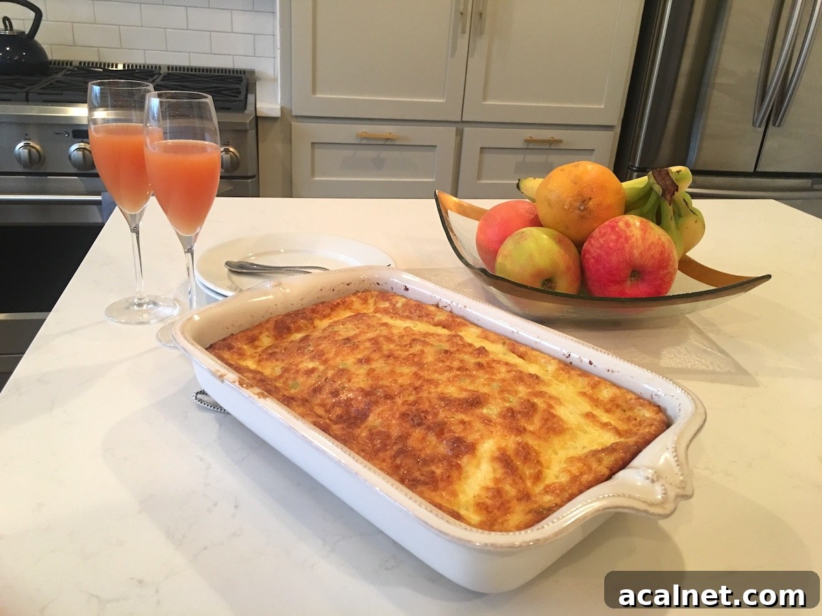 Mother's Day Brunch Recipes to Make All Year Round 3 mothers day brunch ideas, green chili egg puff