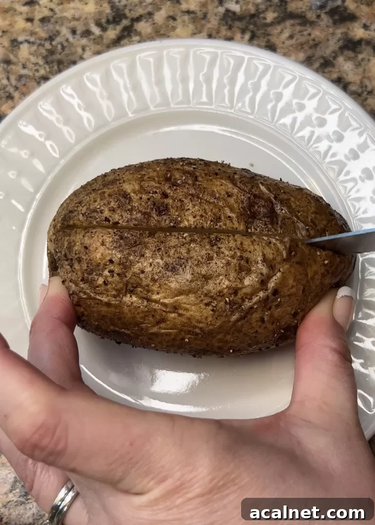 Crispy Air Fryer Baked Potatoes 8 img 4738 7