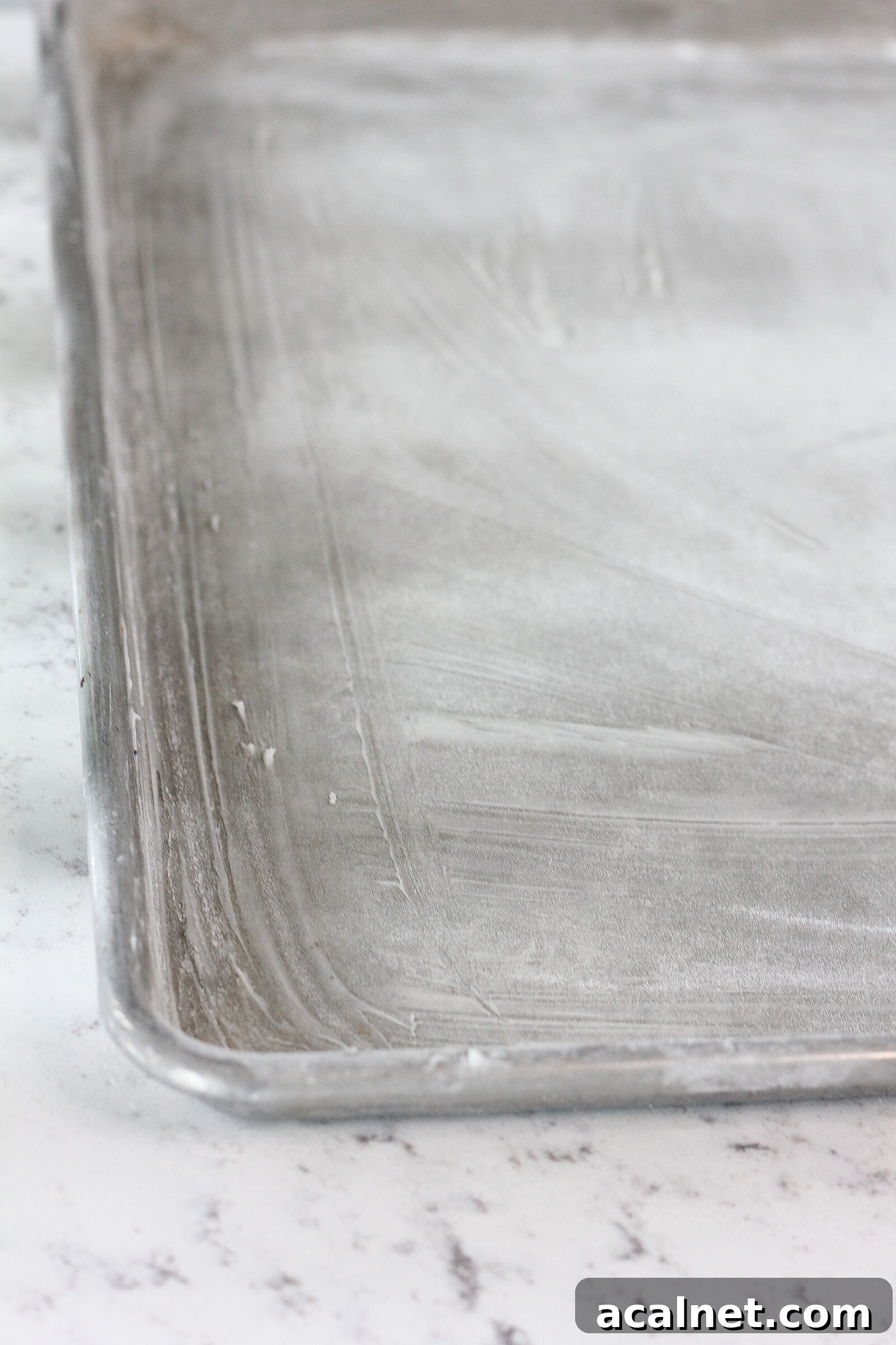 Batter spread in pan