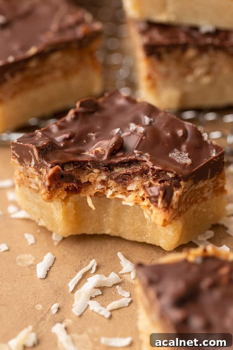 Healthy Samoa Bars