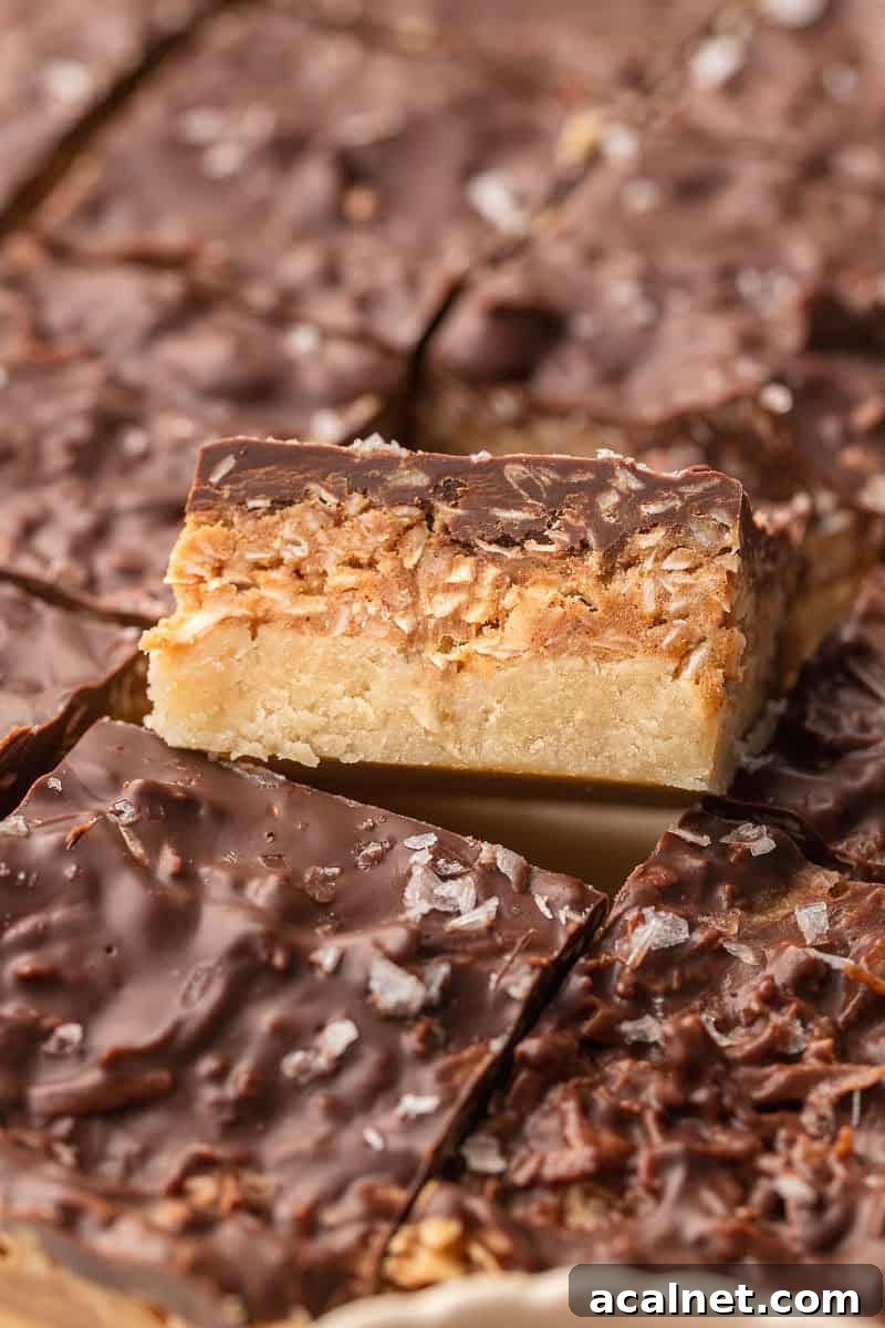 Healthy Samoa Bars