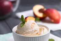 Creamy No-Churn Nectarine Ice Cream Recipe
